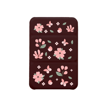 iPhone Magnetic Trifold Wallet Case - Pink Delight