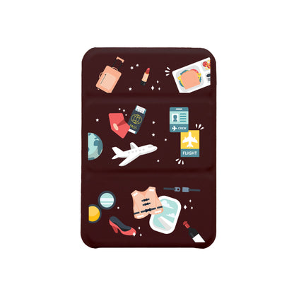 iPhone Magnetic Trifold Wallet Case - Stewardess or Flight Attendant