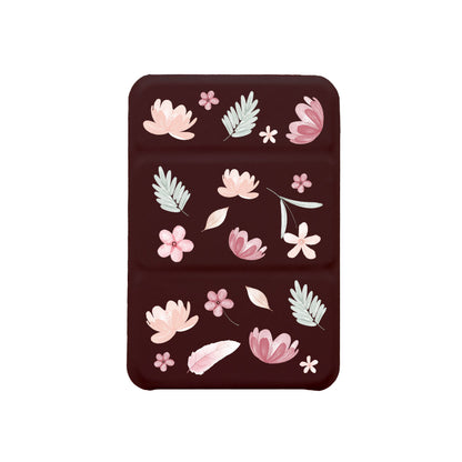 iPhone Magnetic Trifold Wallet Case - Wildflower