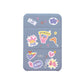 Android Magnetic Trifold Wallet Case - Girl Power Sticker Pack