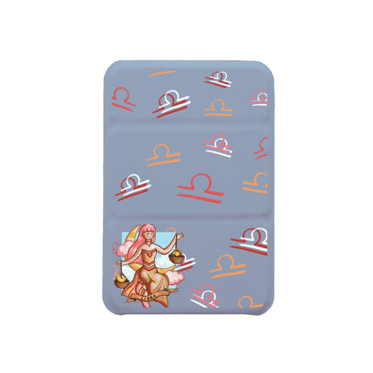 iPhone Magnetic Trifold Wallet Case - Libra