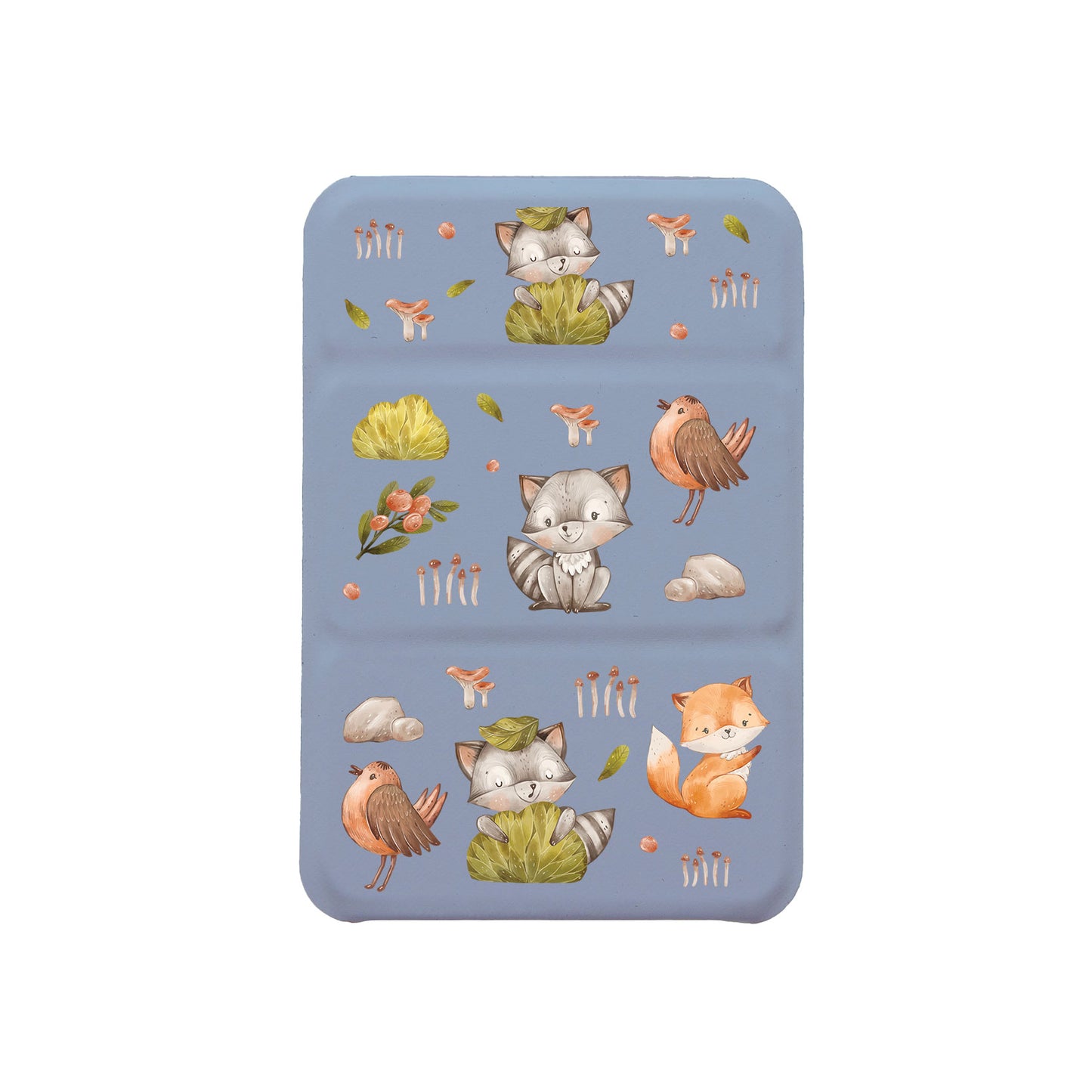 Android Magnetic Trifold Wallet Case - Racoon and Friends