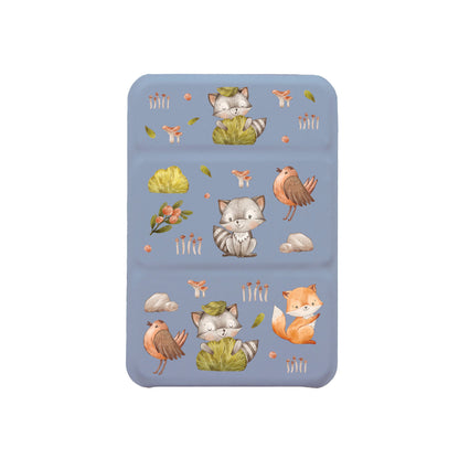 Android Magnetic Trifold Wallet Case - Racoon and Friends