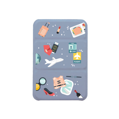 iPhone Magnetic Trifold Wallet Case - Stewardess or Flight Attendant