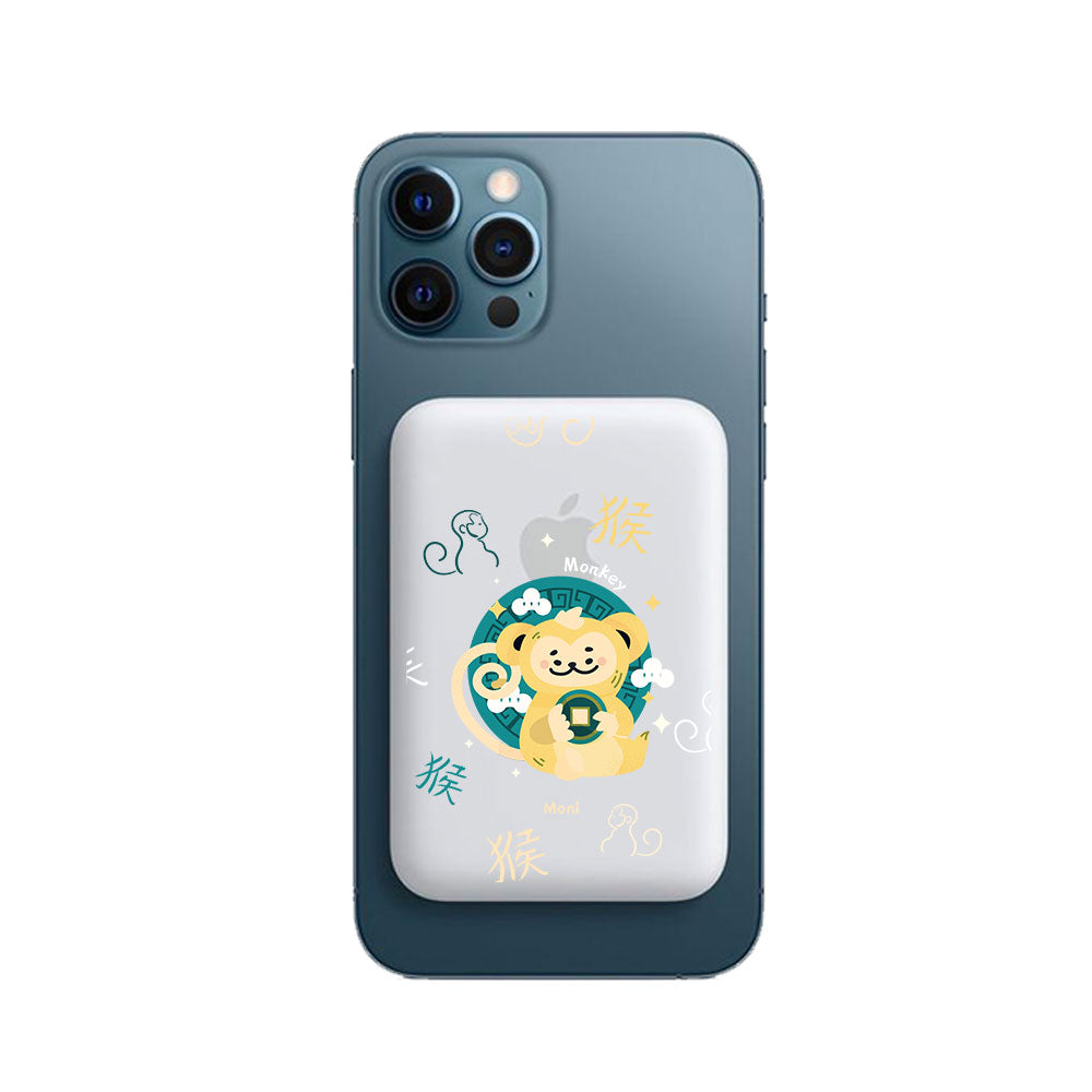 Magnetic Wireless Powerbank - Monkey (Chinese Zodiac / Shio)