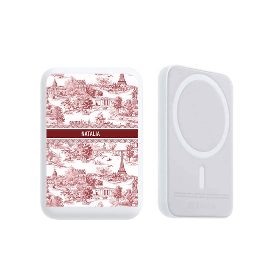 Magnetic Wireless Powerbank - Toile du Juoy City