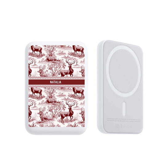 Magnetic Wireless Powerbank - Toile du Juoy Deer