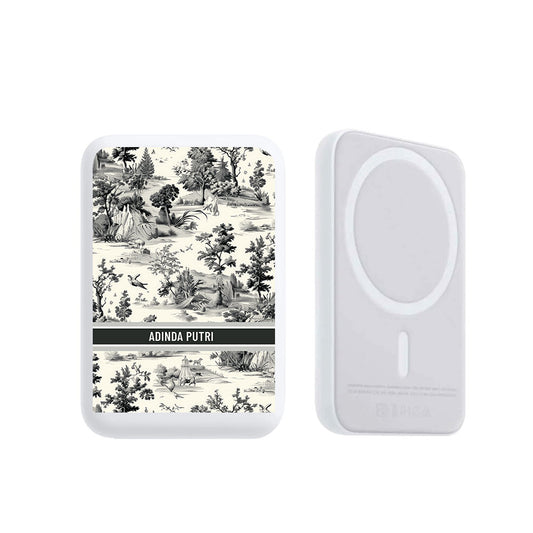 Magnetic Wireless Powerbank - Toile du Juoy Faune