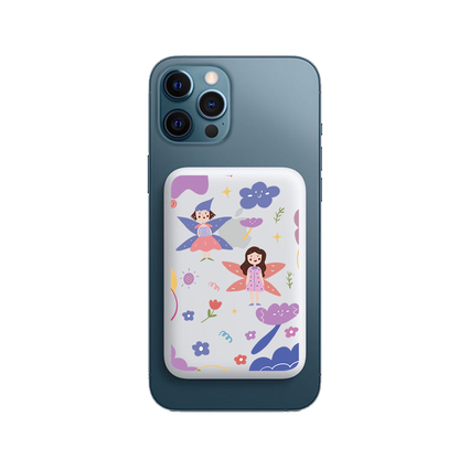 Magnetic Wireless Powerbank - Fairy Pattern