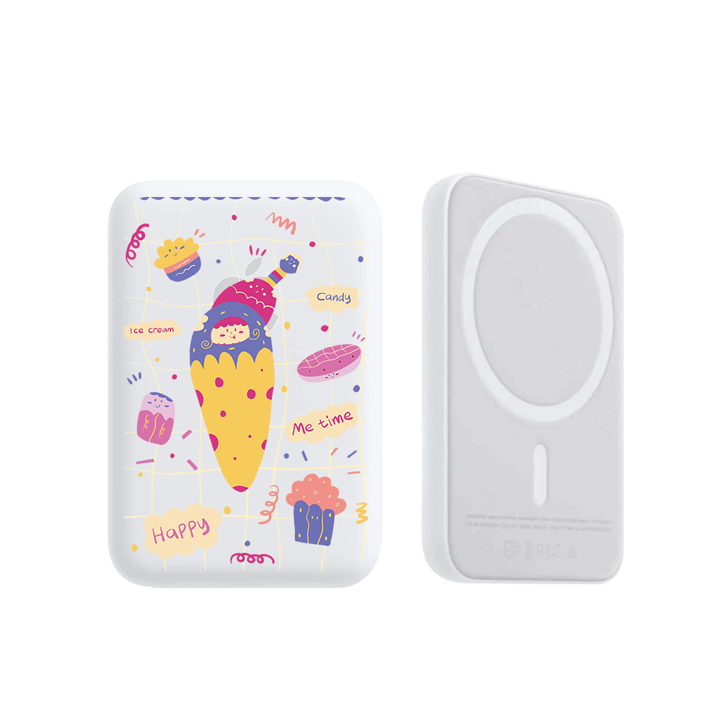 Magnetic Wireless Powerbank - Candy Doodle