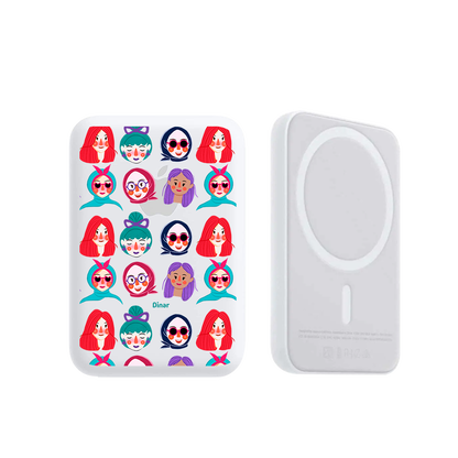 Magnetic Wireless Powerbank - Cute Sweety Faces