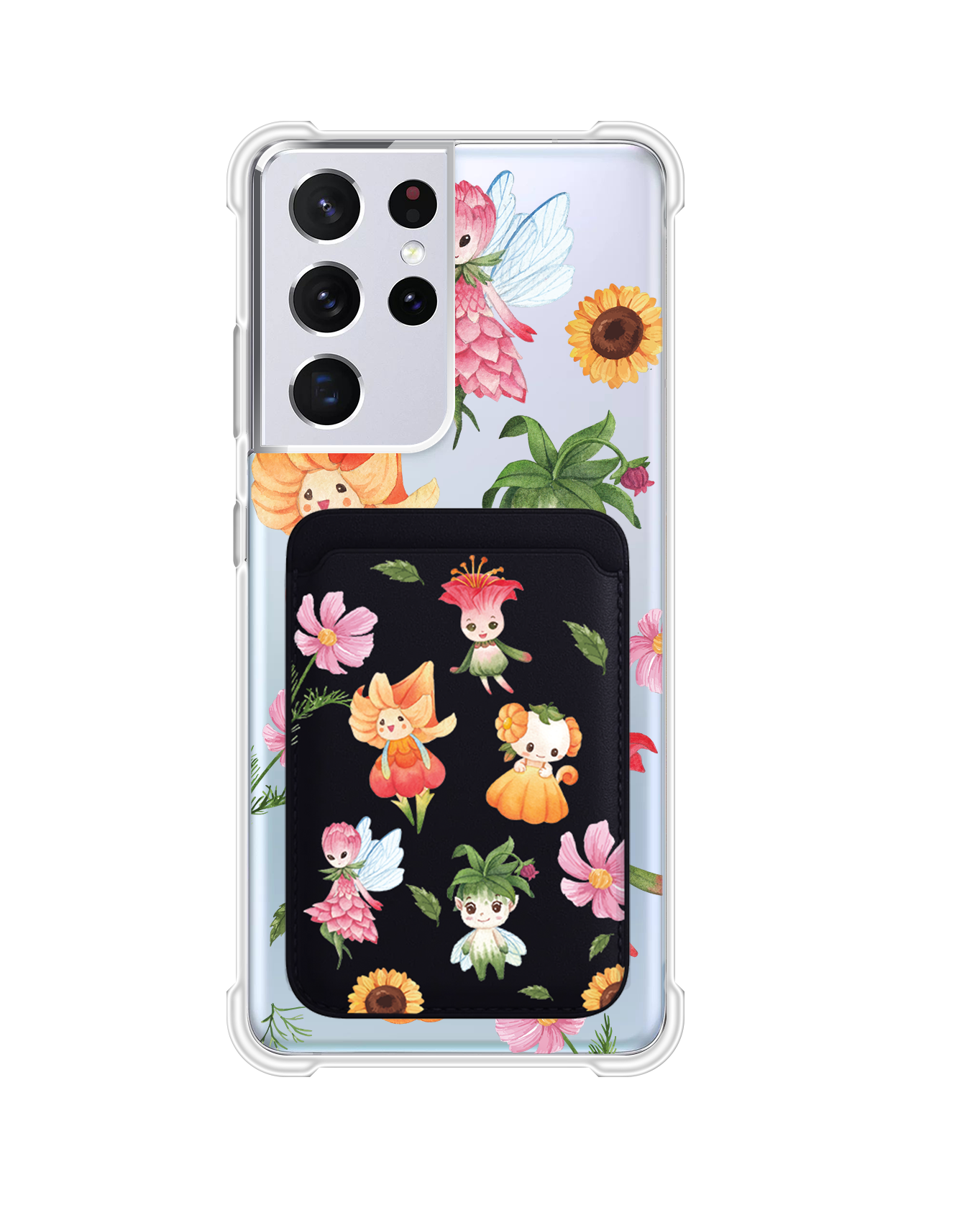 Android Magnetic Wallet Case - Magical Garden