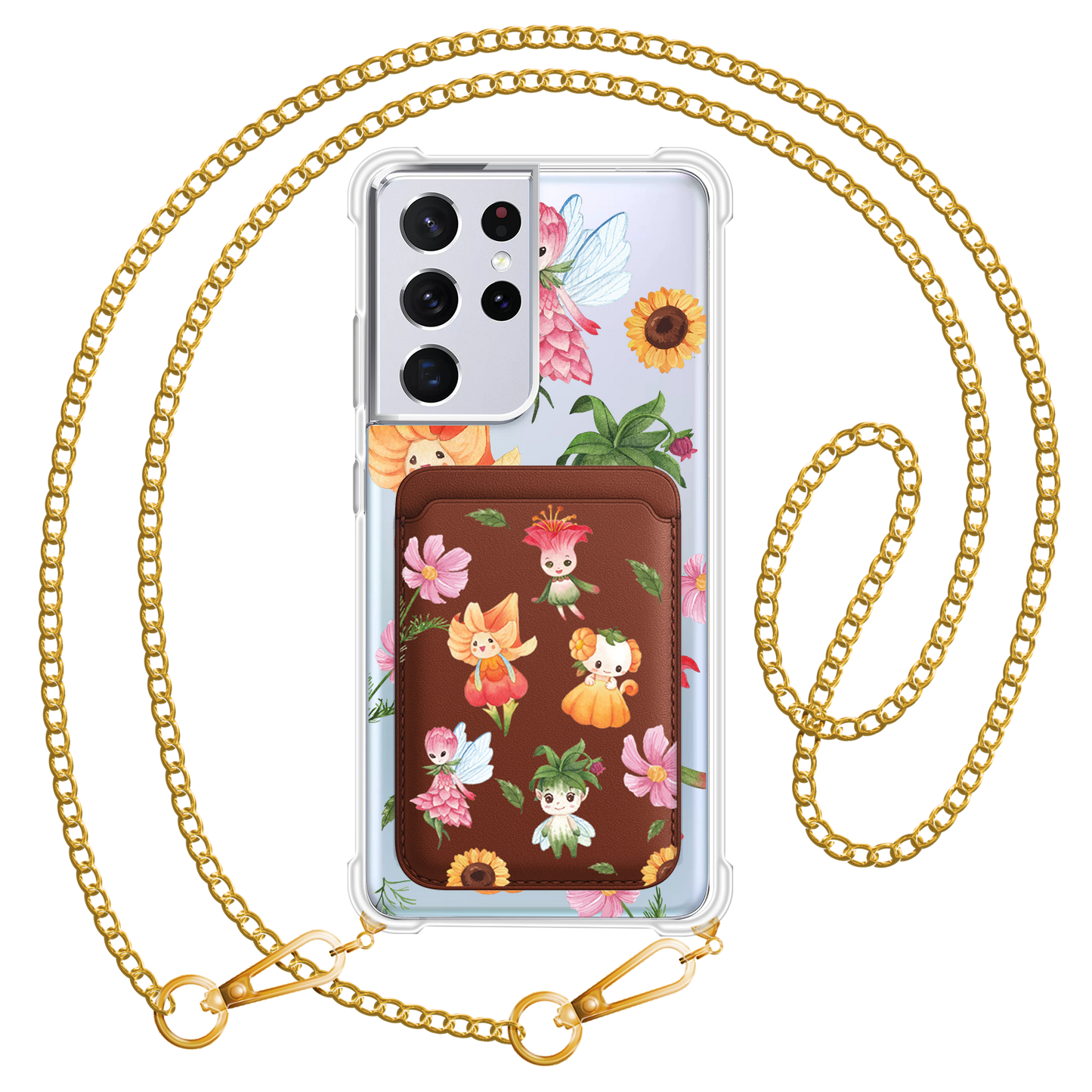 Android Magnetic Wallet Case - Magical Garden