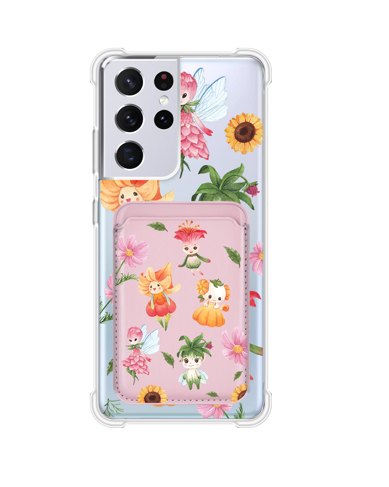 Android Magnetic Wallet Case - Magical Garden