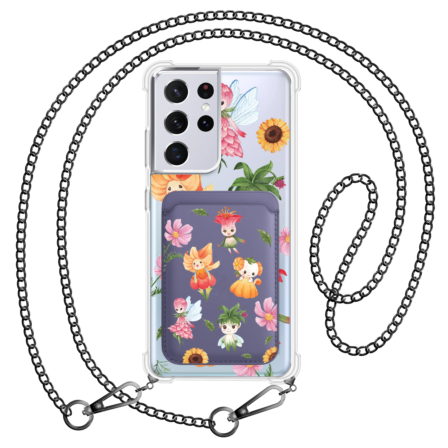 Android Magnetic Wallet Case - Magical Garden