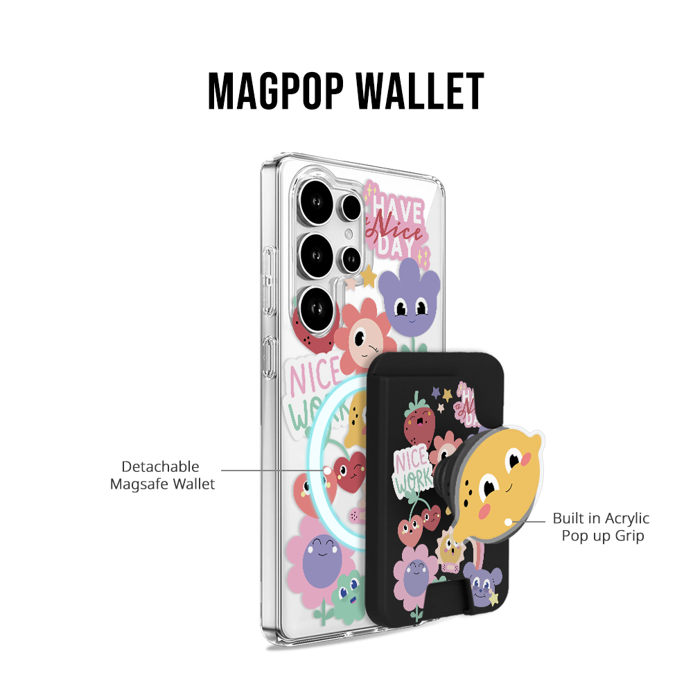 Android Magpop Wallet - Pink Blossom