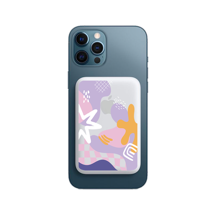 Magnetic Wireless Powerbank - Abstract Flower 4.0
