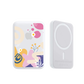 Magnetic Wireless Powerbank - Abstract Flower 3.0