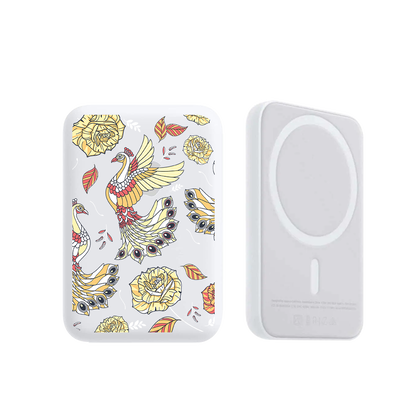 Magnetic Wireless Powerbank - Bird of Paradise 5.0