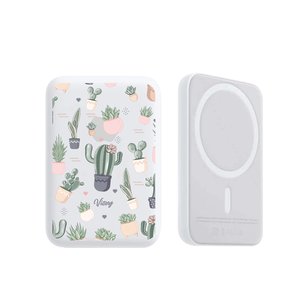 Magnetic Wireless Powerbank - Cactus 2.0