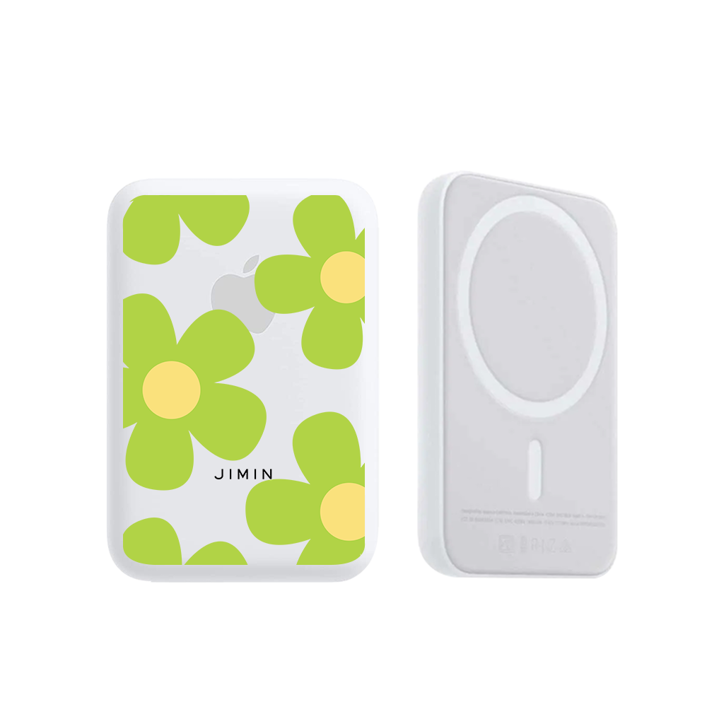 Magnetic Wireless Powerbank - Daisy Bloom