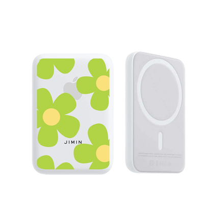 Magnetic Wireless Powerbank - Daisy Bloom