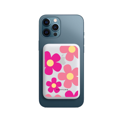 Magnetic Wireless Powerbank - Daisy Delight