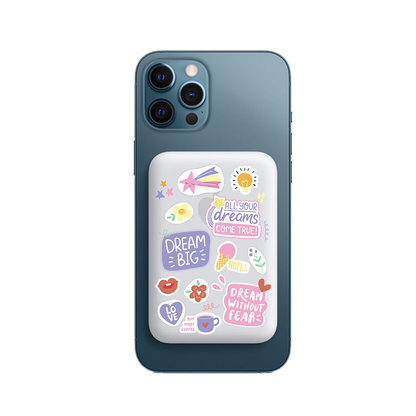 Magnetic Wireless Powerbank - Dream Sticker Pack