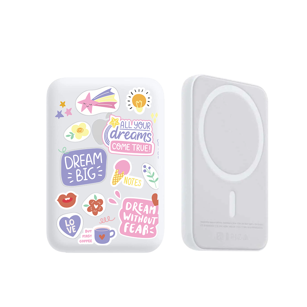 Magnetic Wireless Powerbank - Dream Sticker Pack