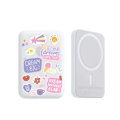 Magnetic Wireless Powerbank - Dream Sticker Pack