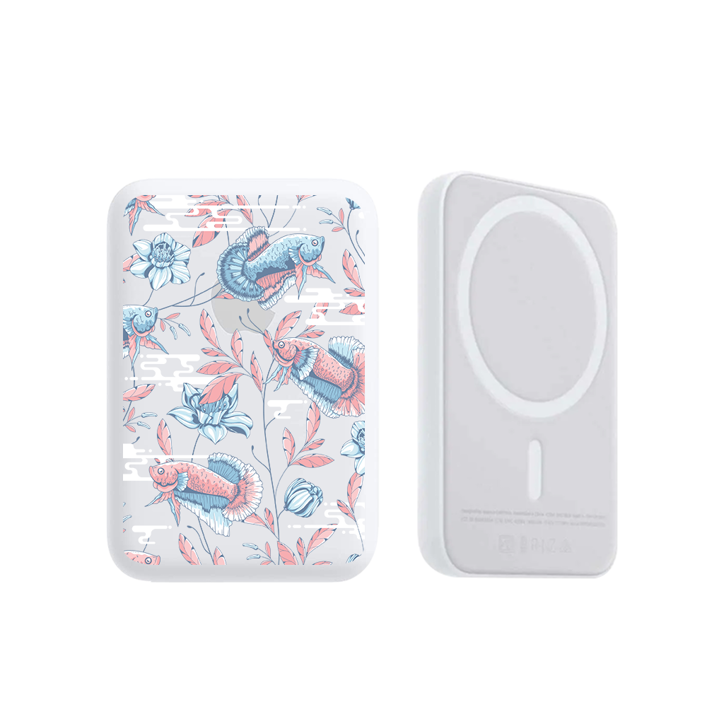 Magnetic Wireless Powerbank - Fish & Floral 3.0