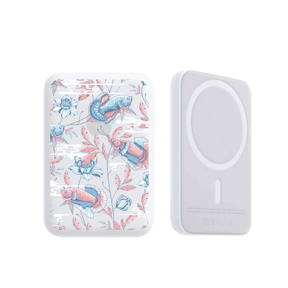 Magnetic Wireless Powerbank - Fish & Floral 3.0