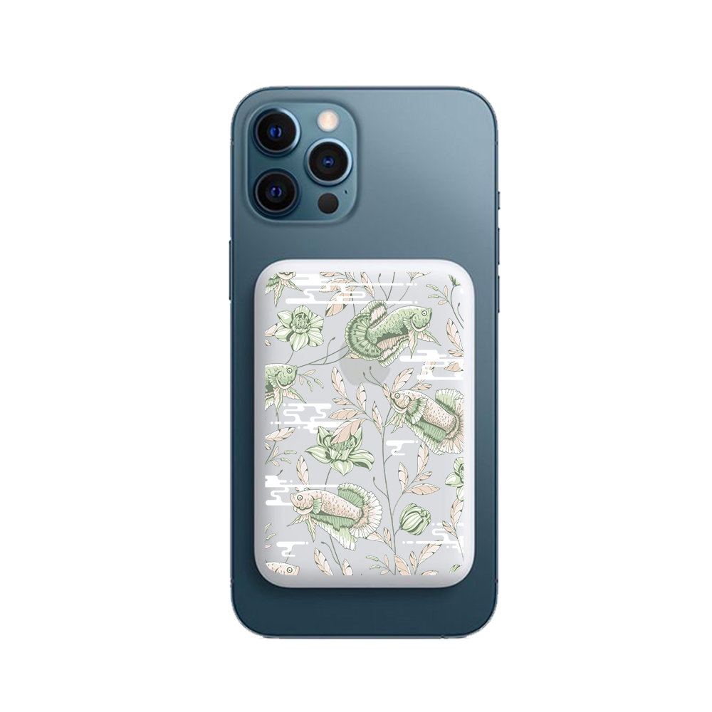 Magnetic Wireless Powerbank - Fish & Floral 6.0