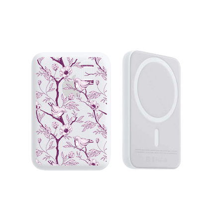 Magnetic Wireless Powerbank - Lovebird Monochrome 5.0