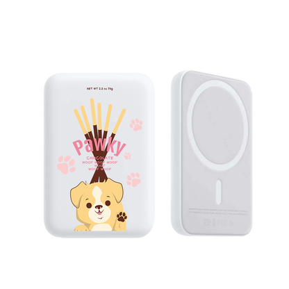 Magnetic Wireless Powerbank - Pawky Dog