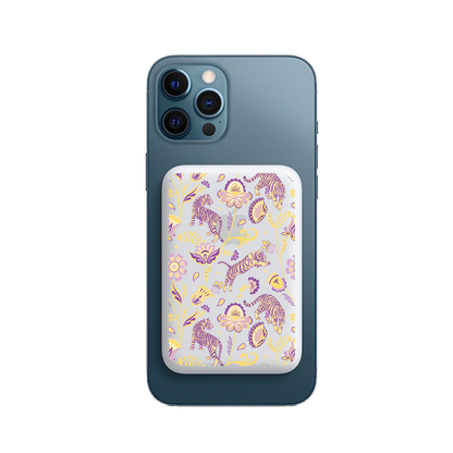 Magnetic Wireless Powerbank - Tiger & Floral 4.0