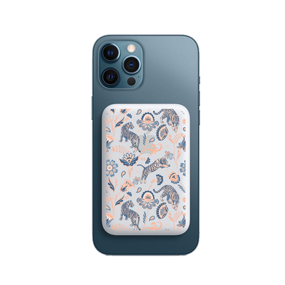 Magnetic Wireless Powerbank - Tiger & Floral 5.0