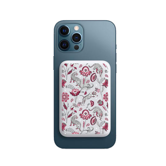Magnetic Wireless Powerbank - Tiger & Floral 6.0
