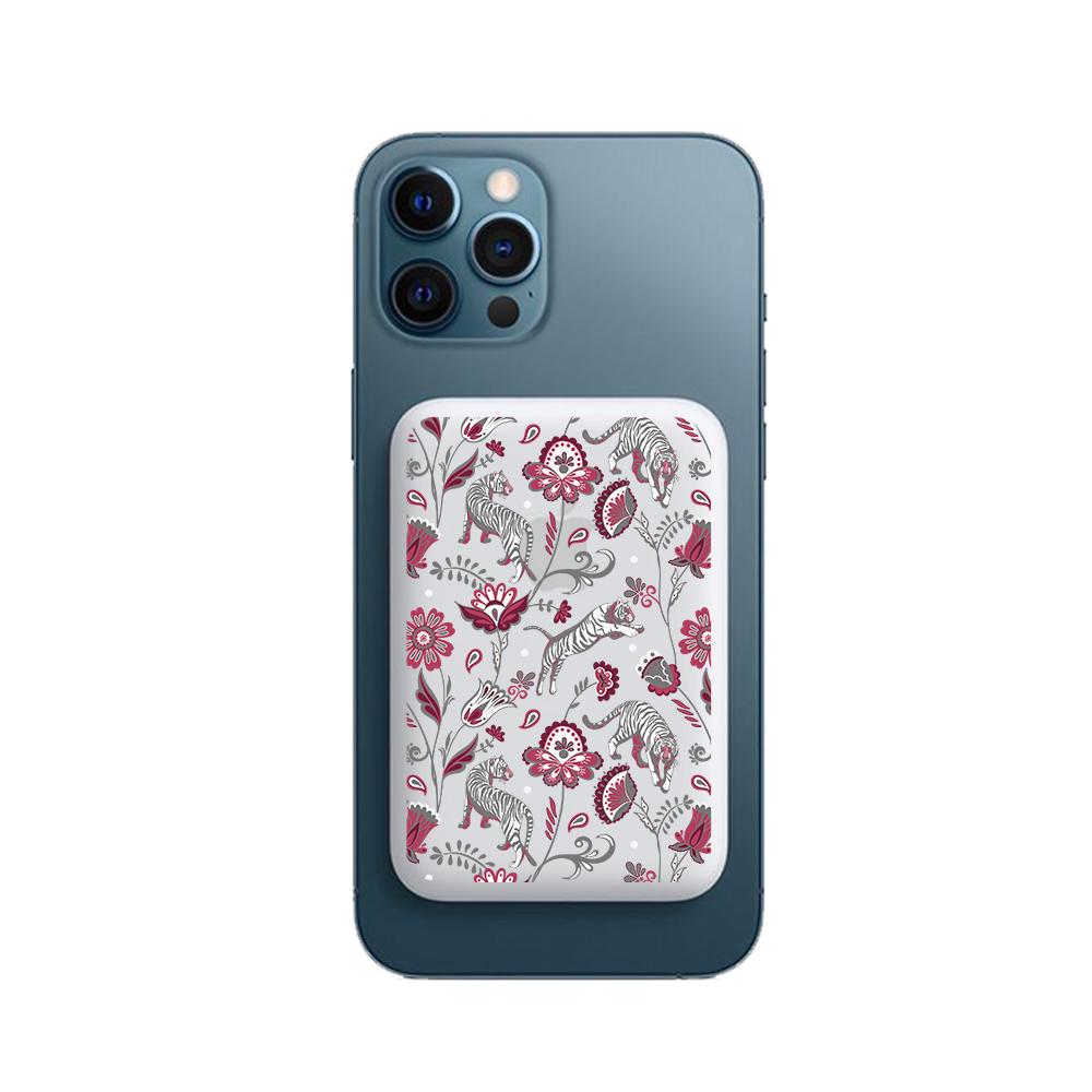 Magnetic Wireless Powerbank - Tiger & Floral 6.0