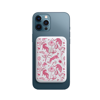 Magnetic Wireless Powerbank - Tiger & Floral 7.0
