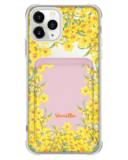 iPhone Magnetic Wallet Case - March Daffodils