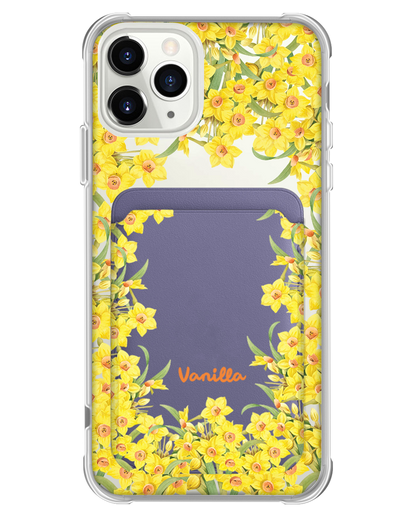 iPhone Magnetic Wallet Case - March Daffodils