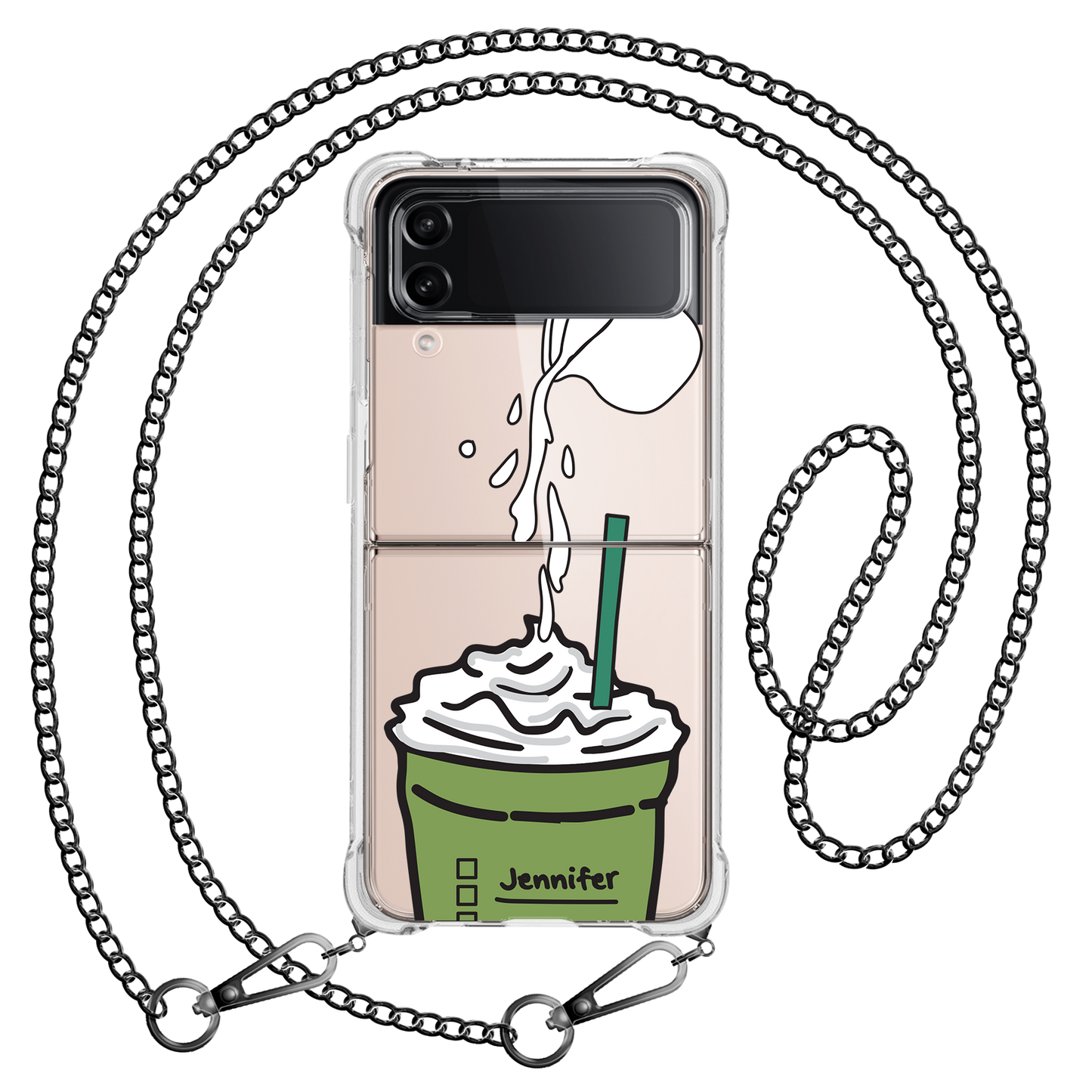 Android Flip / Fold Case - Matcha Frappe