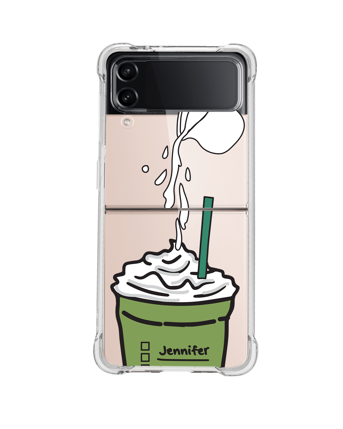 Android Flip / Fold Case - Matcha Frappe