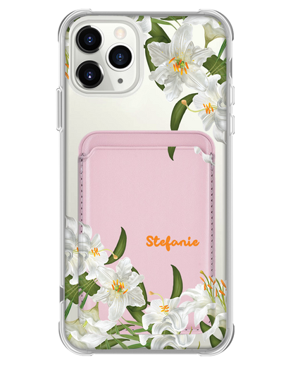 iPhone Magnetic Wallet Case - May Lily of the Valley