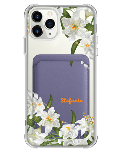 iPhone Magnetic Wallet Case - May Lily of the Valley