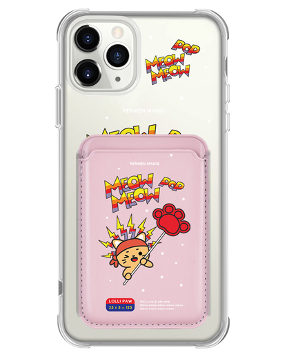 iPhone Magnetic Wallet Case - Meow Pop 1.0