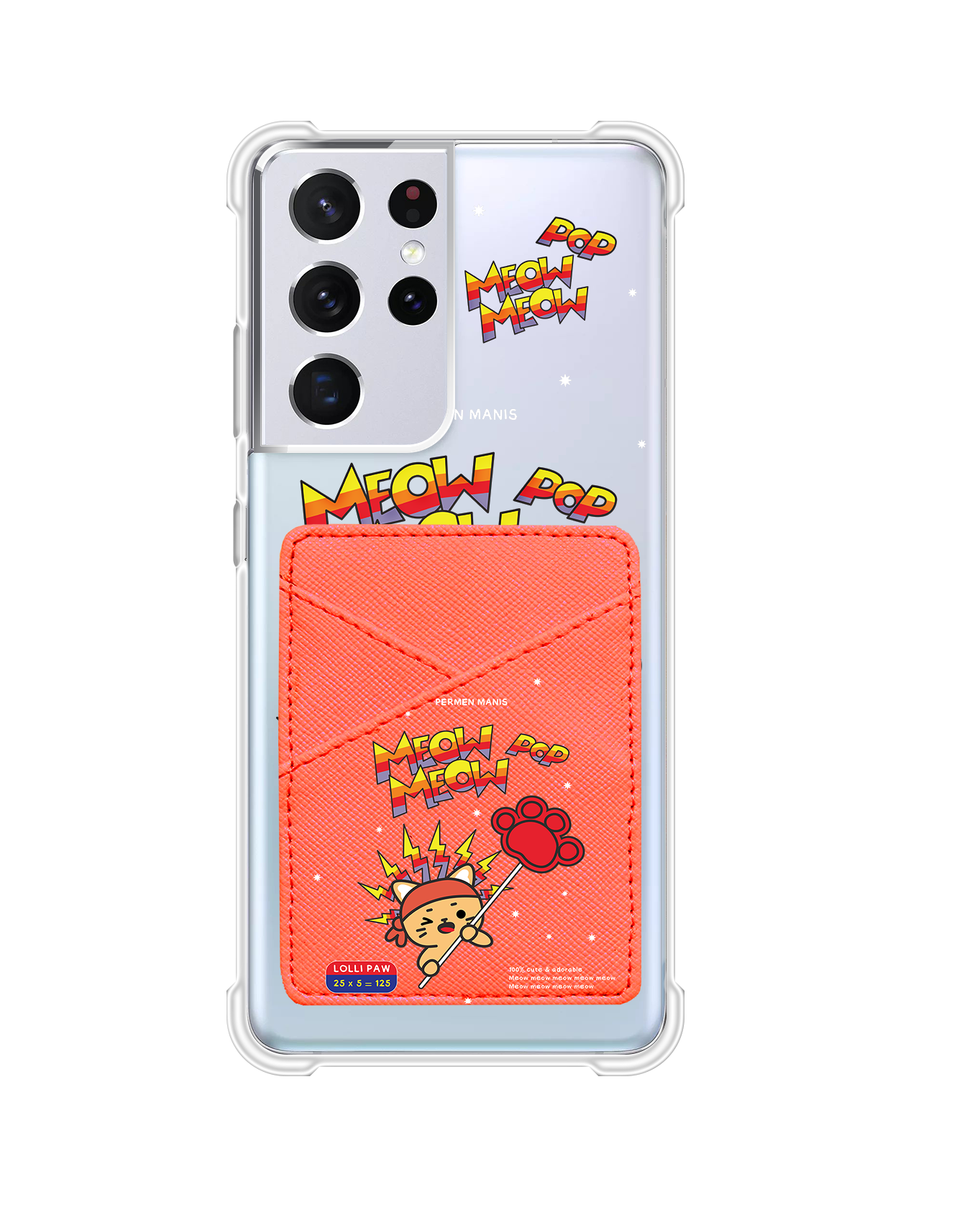 Android Phone Wallet Case - Meow Pop 1.0