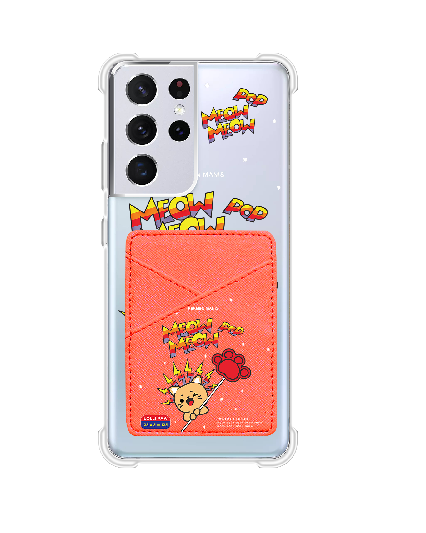 Android Phone Wallet Case - Meow Pop 2.0