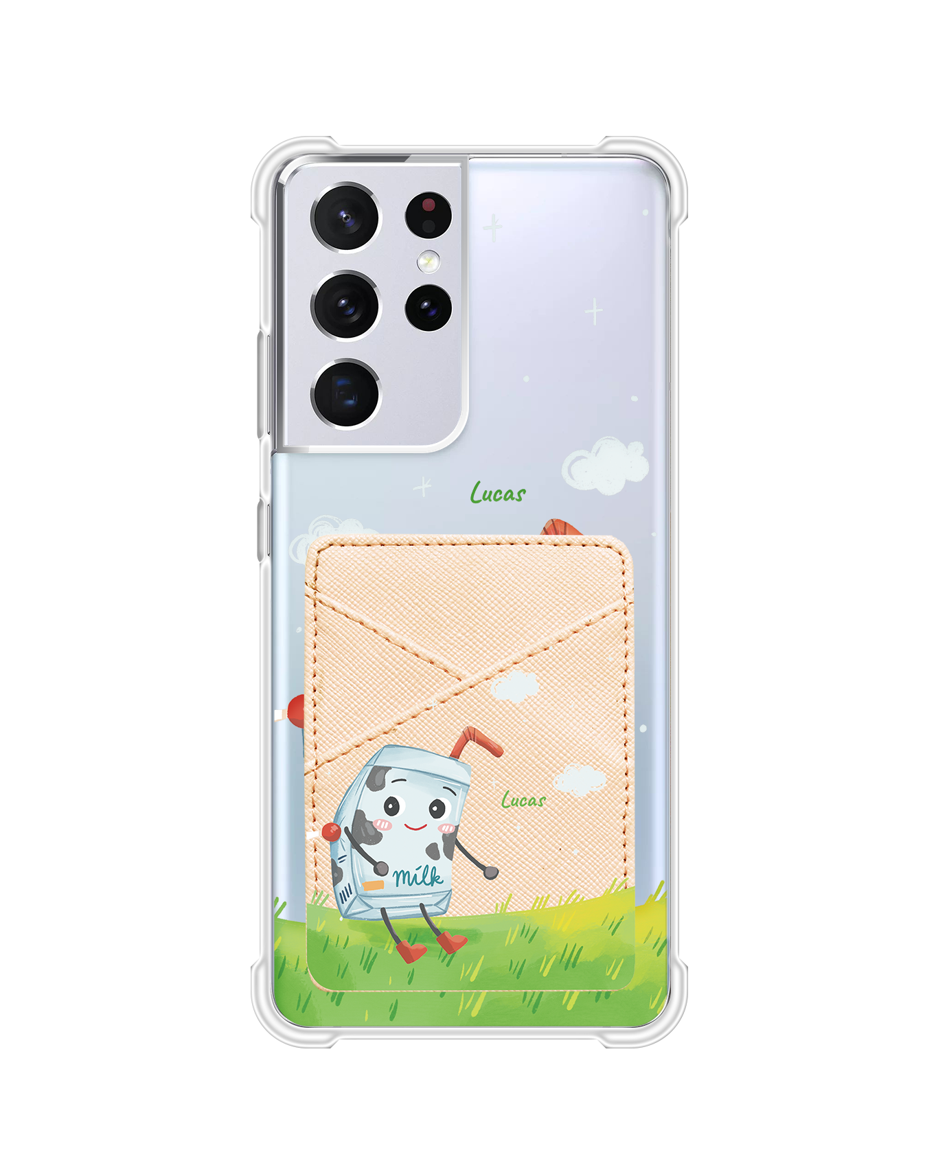 Android Phone Wallet Case - Milk To My Cookies (Couple Case)